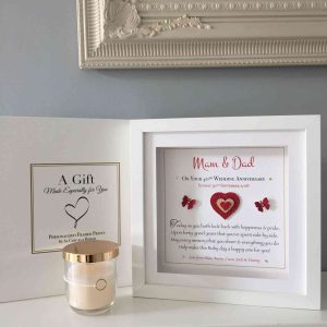 Ruby Wedding Anniversary Personalised Frame