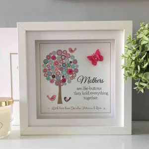 Mothers are like Buttons Personalised Frame