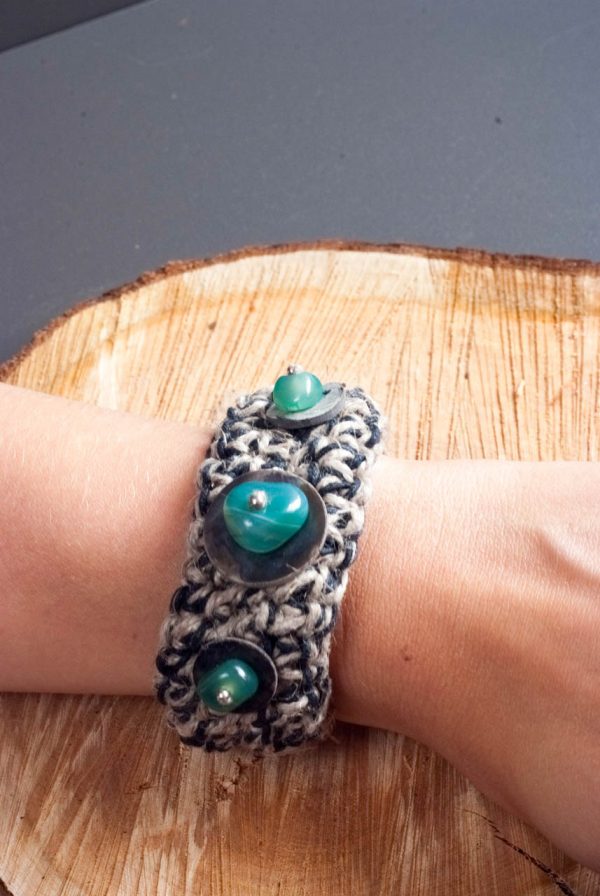 irish made jewellery bracelet with turquoise stones