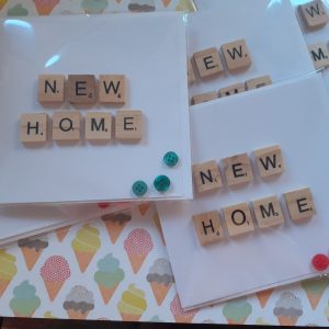 new home card scrabble letters