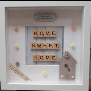 Home Sweet Home craty letter frames scrabble letters