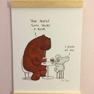 Bear With Me irish illustration by rob stears