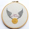 Harry Potter Golden Snitch Embroidery