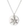 Personalised Silver Daisy Charm Necklace