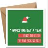 works one day a year - christmas card