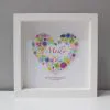 Personalised Pretty Pastels Heart Frame
