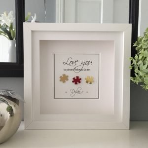 Love You to Pieces personalised frame