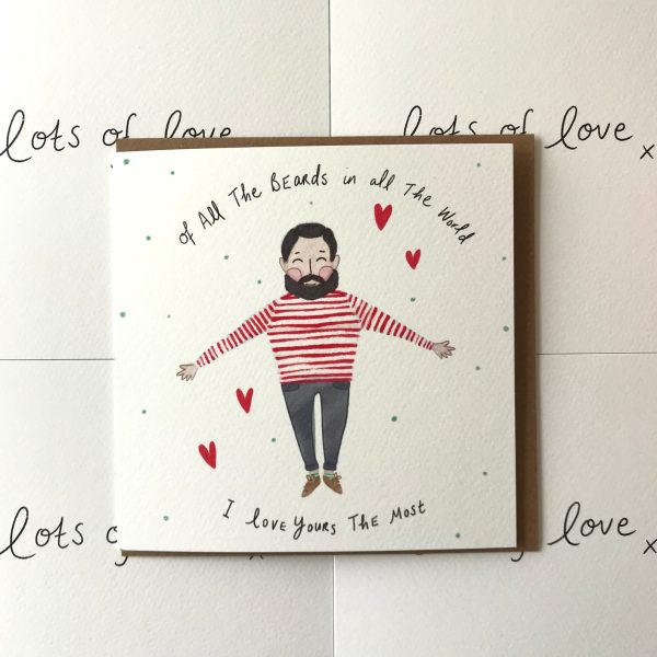 My favourite beard valentines day card