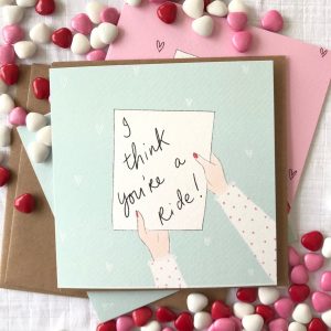 i think you're a ride valentine's day card