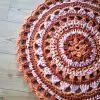 Retro Crochet Mandala Rug