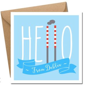 hello from dublin greeting card