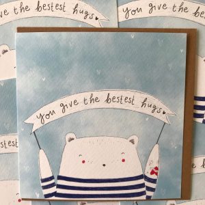 you give the bestest hugs mothers day card