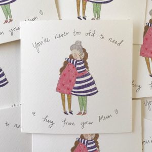 Hug from mum mothers day card