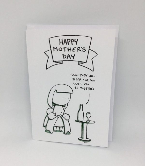 We'll be together soon mothers day card