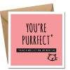you're puurfect mothers day card