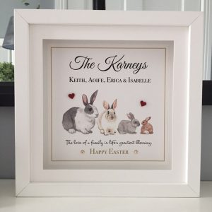 ily Easter Bunnies personalised frame