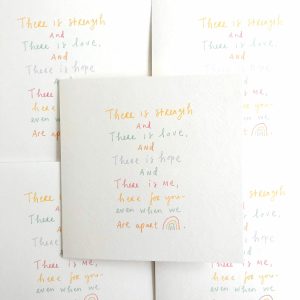 When we are apart greeting card