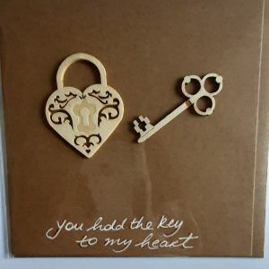 You Hold the key to my heart greeting card
