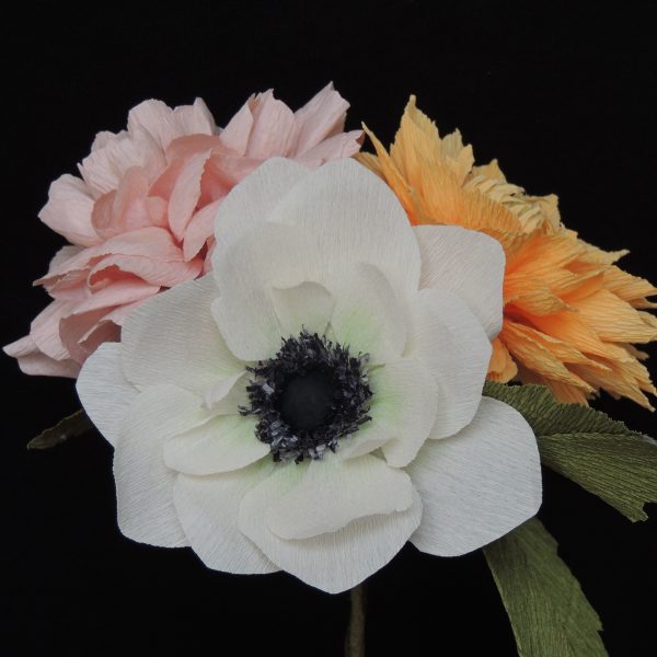 Anemone crepe paper flower