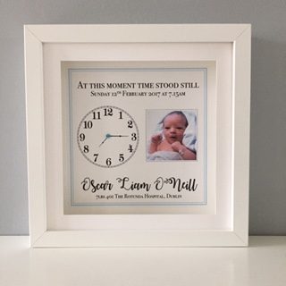 at this moment personalised baby frame