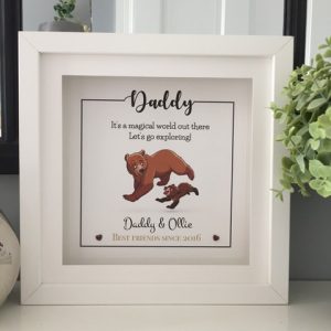 personalised daddy bear frame