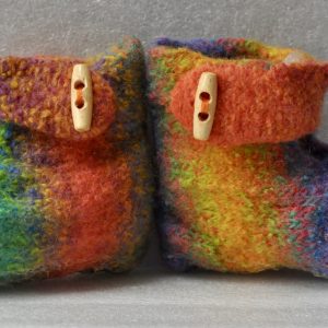 Kids Felted Bold and Beautiful Booties