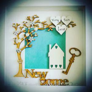 personalised new home frame