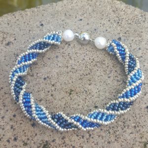 Blue Helix Bracelet