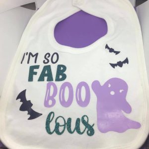 Novelty Halloween Fab Boo lous Bib
