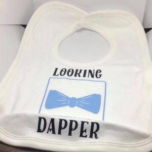 Novelty Looking Dapper with Bow Tie Baby Bib