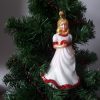 Snow White Glass Christmas Tree Decoration