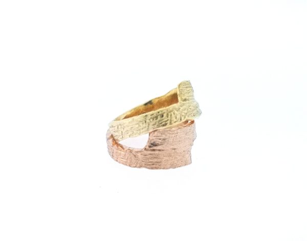 Driftwood Wrap Over Ring - Rose Gold Plated - IMG 20200429 122149