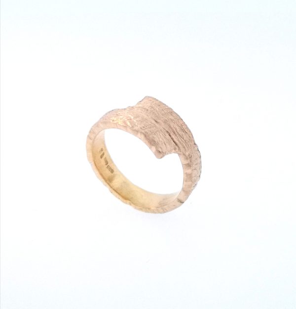 Driftwood Wrap Over Ring - Rose Gold Plated