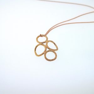 4 Circle Pendant - Rose Gold Plated