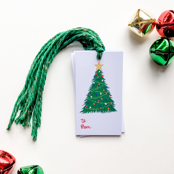 Christmas Tree Gift Tag Set - IMG 2114 zoomed