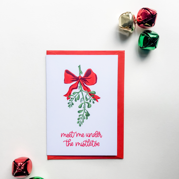 Meet Me Under The Mistletoe Christmas Card - IMG 2460 new