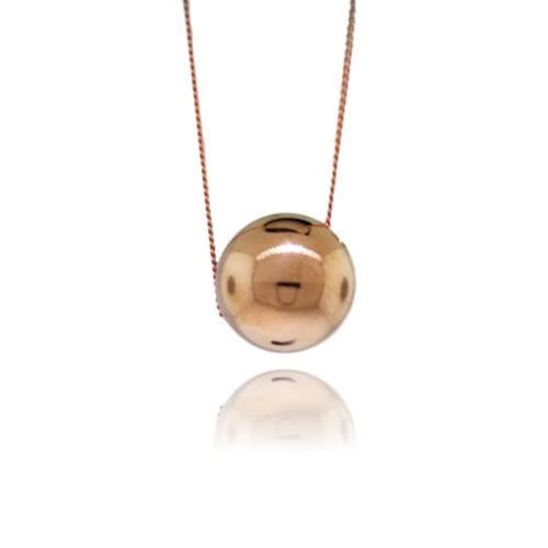 JewelArt Sphere Pendant Mirror Finish - Rose Gold Plated
