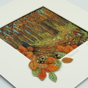 Autumn/Fómhar Framed Textile Art