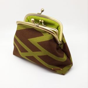 Brown Abstract Clutch Bag