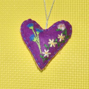 One-of-a-Kind Embroidered Heart