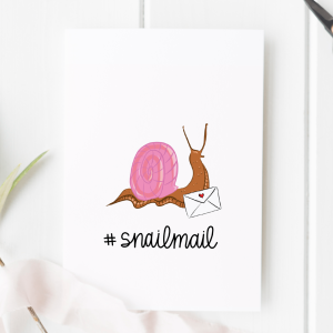 #Snailmail Snail Mail Card