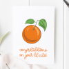Lil Cutie Illustrated New Baby Card - new lil cutie 2
