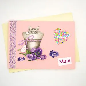 Handmade 'Mum / Mothers' Day' Card - 686