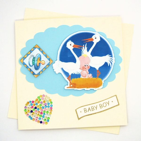 Handmade 'Baby boy' Card - 690