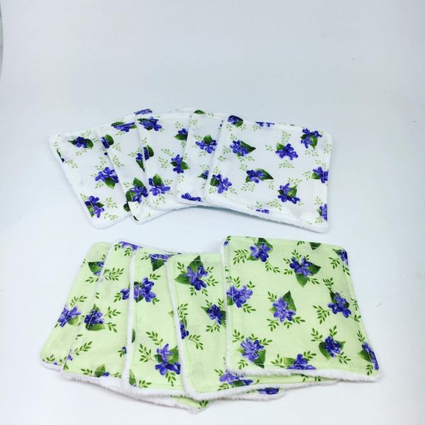Green Floral Reusable Wipes