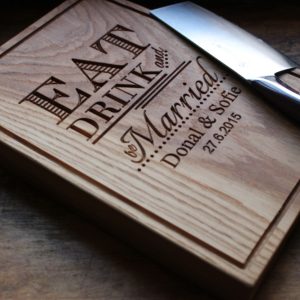 Personalised Oak Chopping Board Engraved Gift