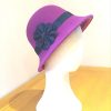 Belle: Fushia and Navy Cloche Hat