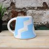 Malibu blue handmade mug
