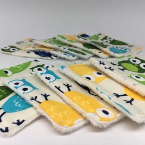 Reusable Wipes Owl (Bright)