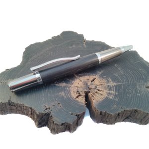 Irish Bog Oak Pewter Ballpoint Pen